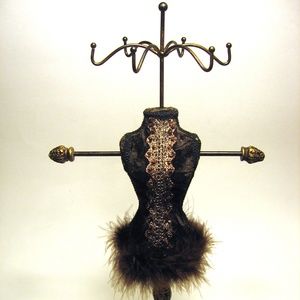 Fancy Brown & Bronze 14.5" Tall Jewelry Tree